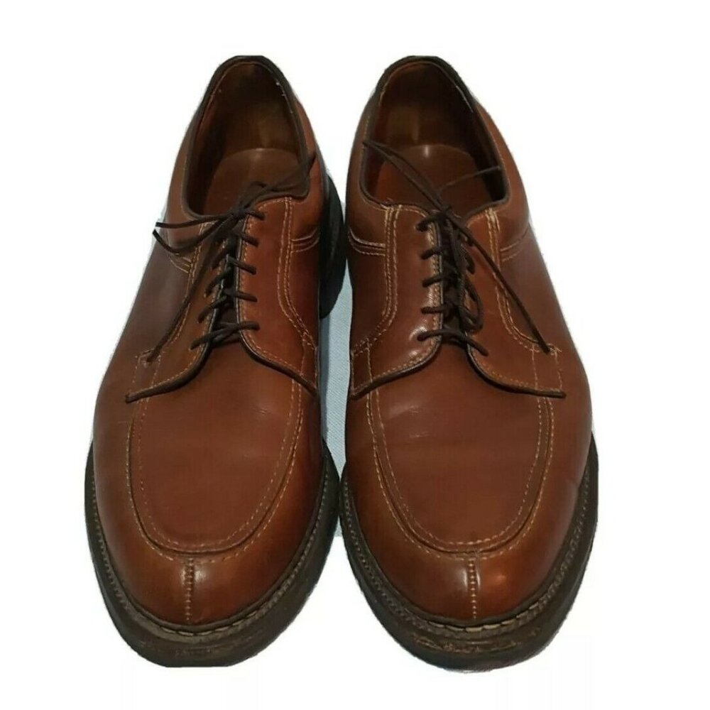 Allen Edmonds 1951 Wilbert Split Toe Derby Dress Shoes Brown Mens Size 11.5 C